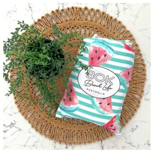 watermelon splash sand free towel in pouch